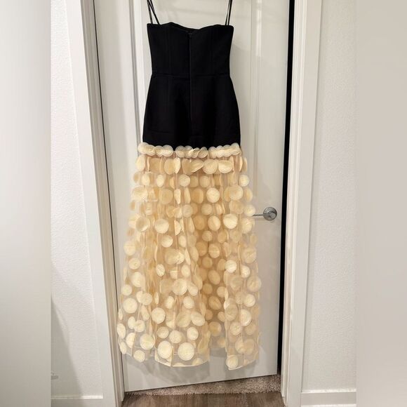 NWOT BRONX AND BANCO Harper Strapless Black and Beige Gown - Picture 13 of 16